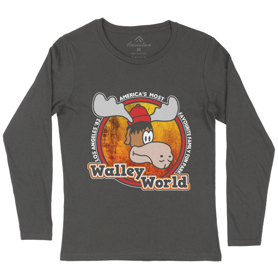 Walley World Womens Long Sleeve T-Shirt Retro D415