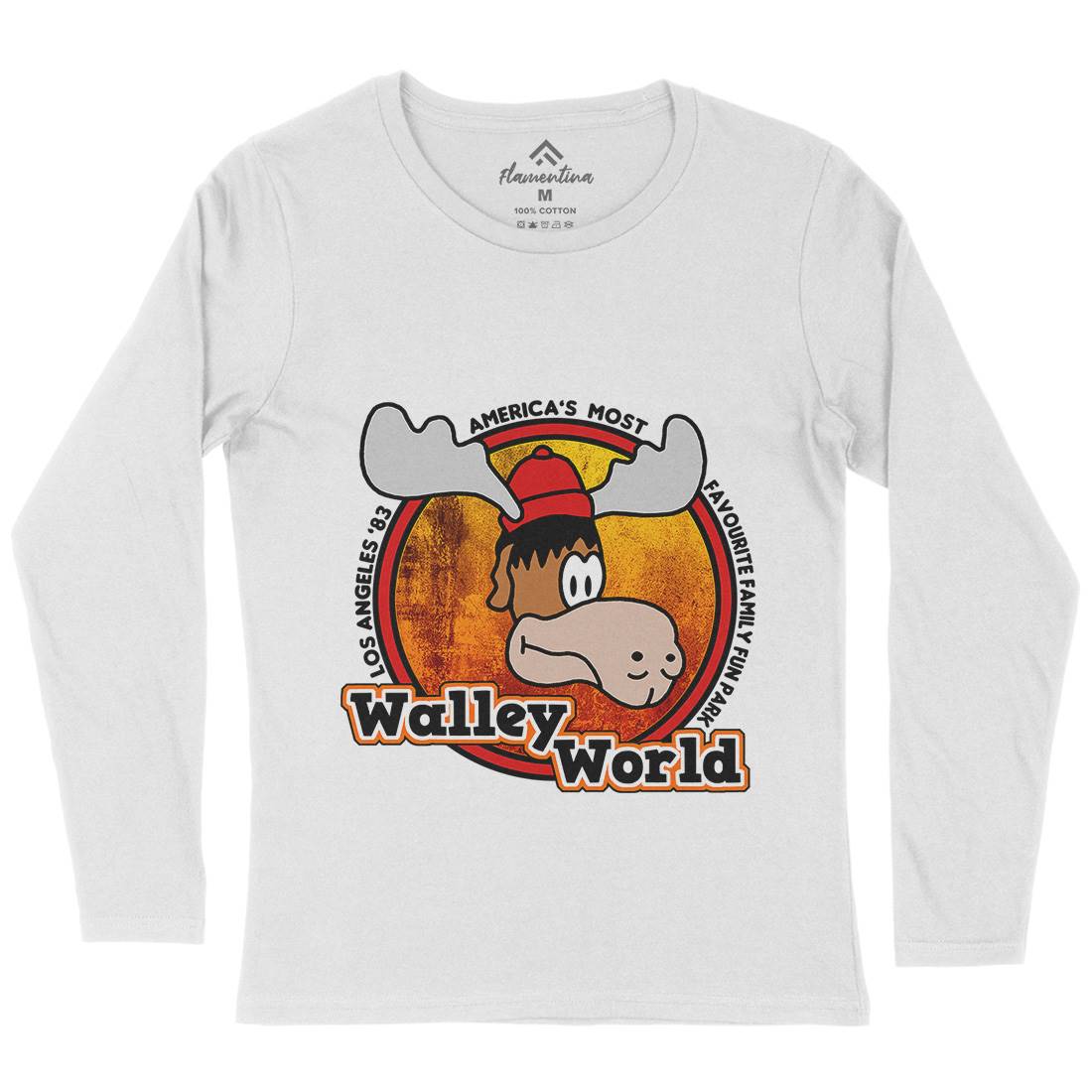 Walley World Womens Long Sleeve T-Shirt Retro D415