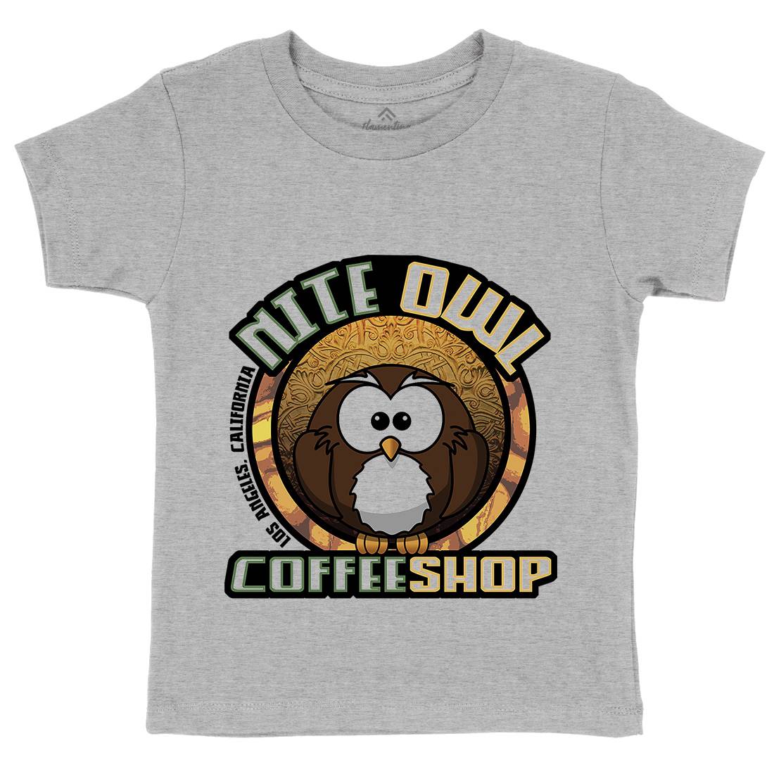 Nite Owl Kids Organic Crew Neck T-Shirt Drinks D416