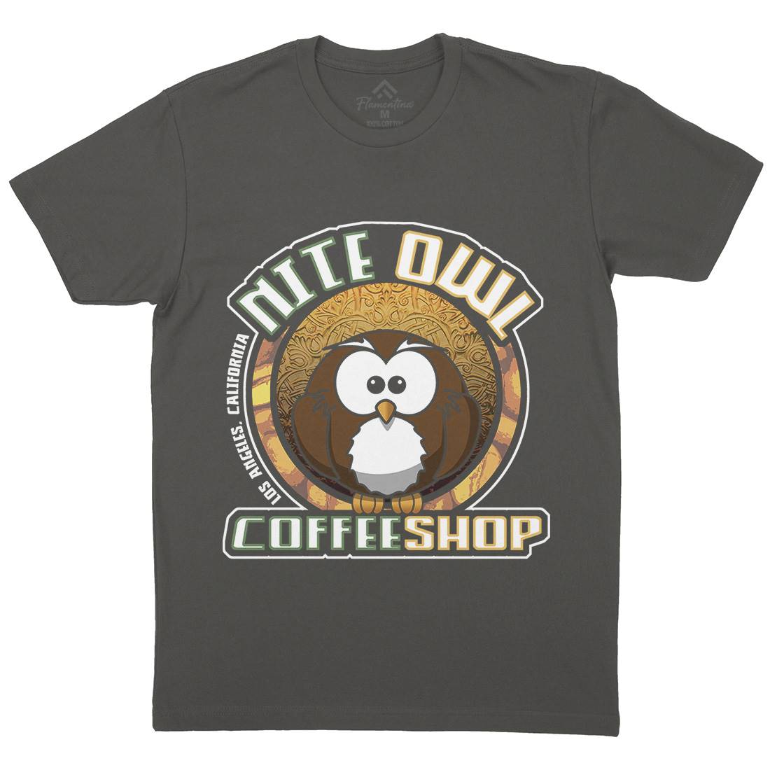 Nite Owl Mens Crew Neck T-Shirt Drinks D416