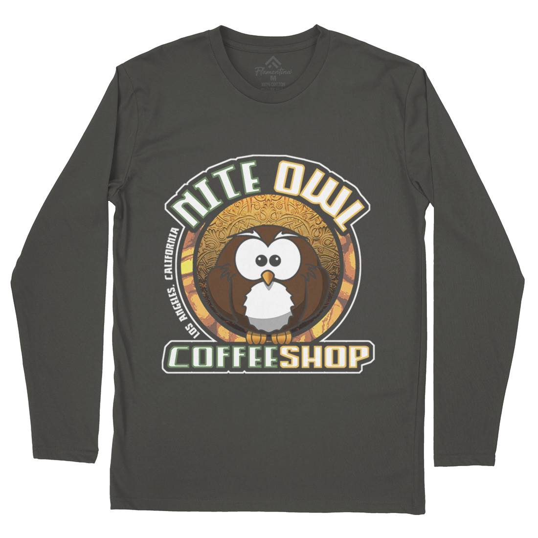 Nite Owl Mens Long Sleeve T-Shirt Drinks D416