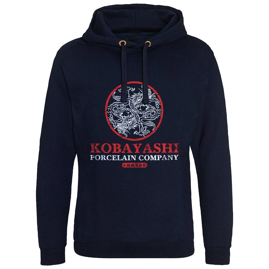 Kobayashi Porcelain Mens Hoodie Without Pocket Asian D417