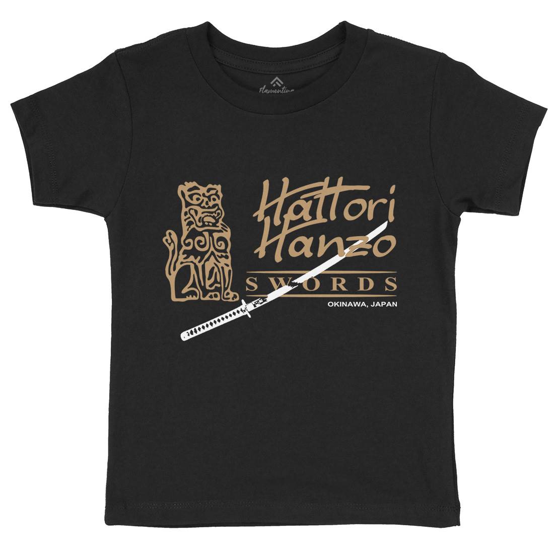 Hattori Hanzo Kids Organic Crew Neck T-Shirt Asian D418