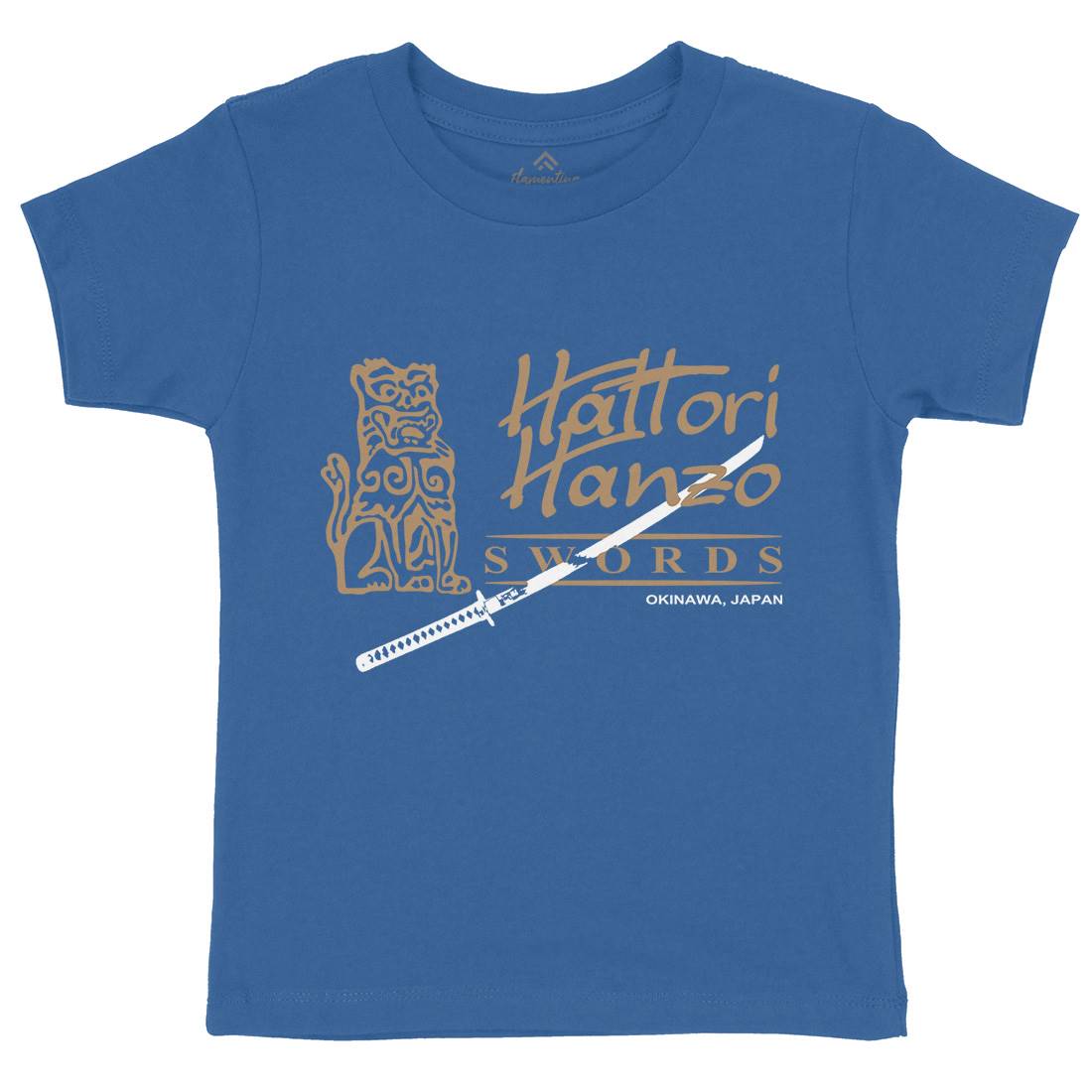 Hattori Hanzo Kids Crew Neck T-Shirt Asian D418