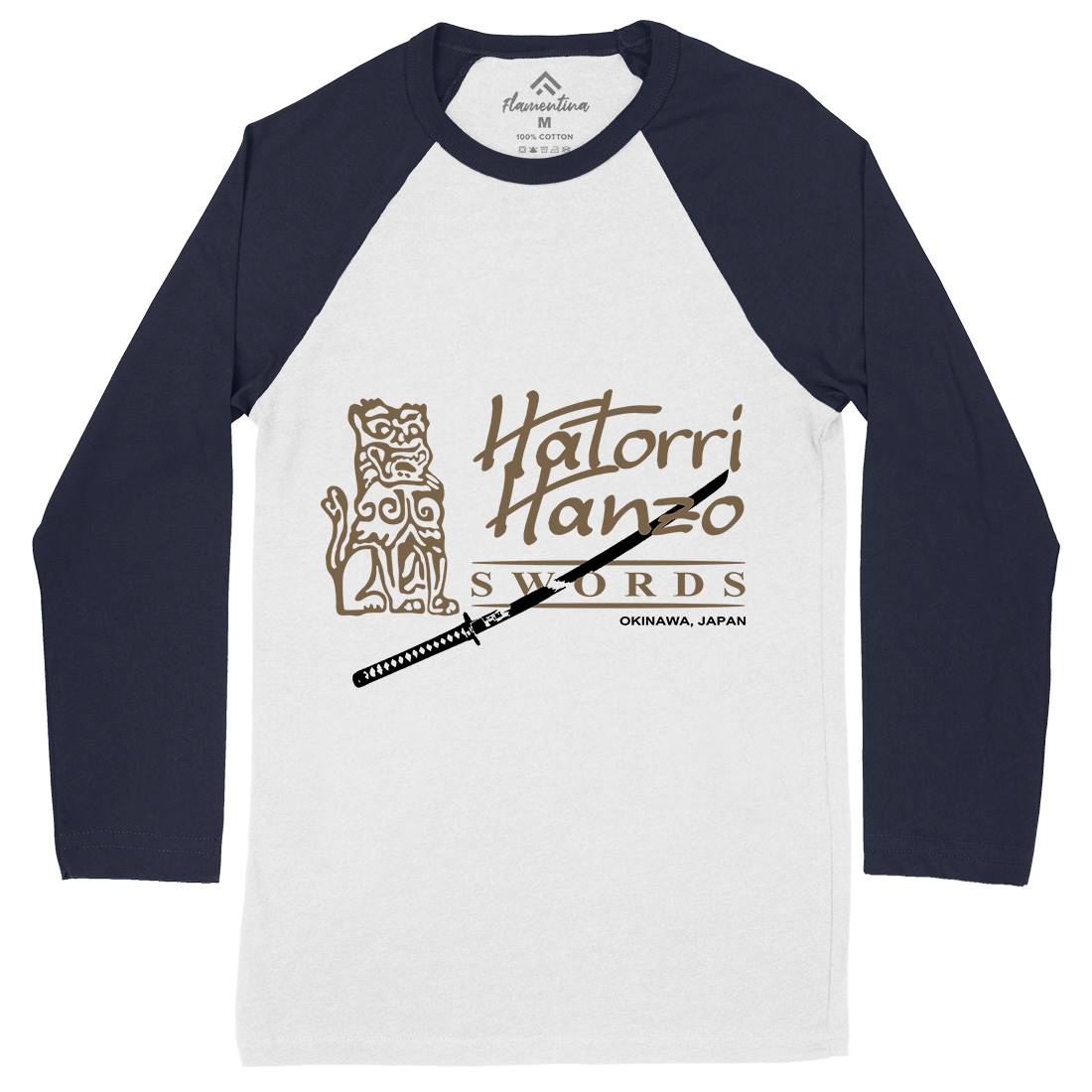 Hattori Hanzo Mens Long Sleeve Baseball T-Shirt Asian D418