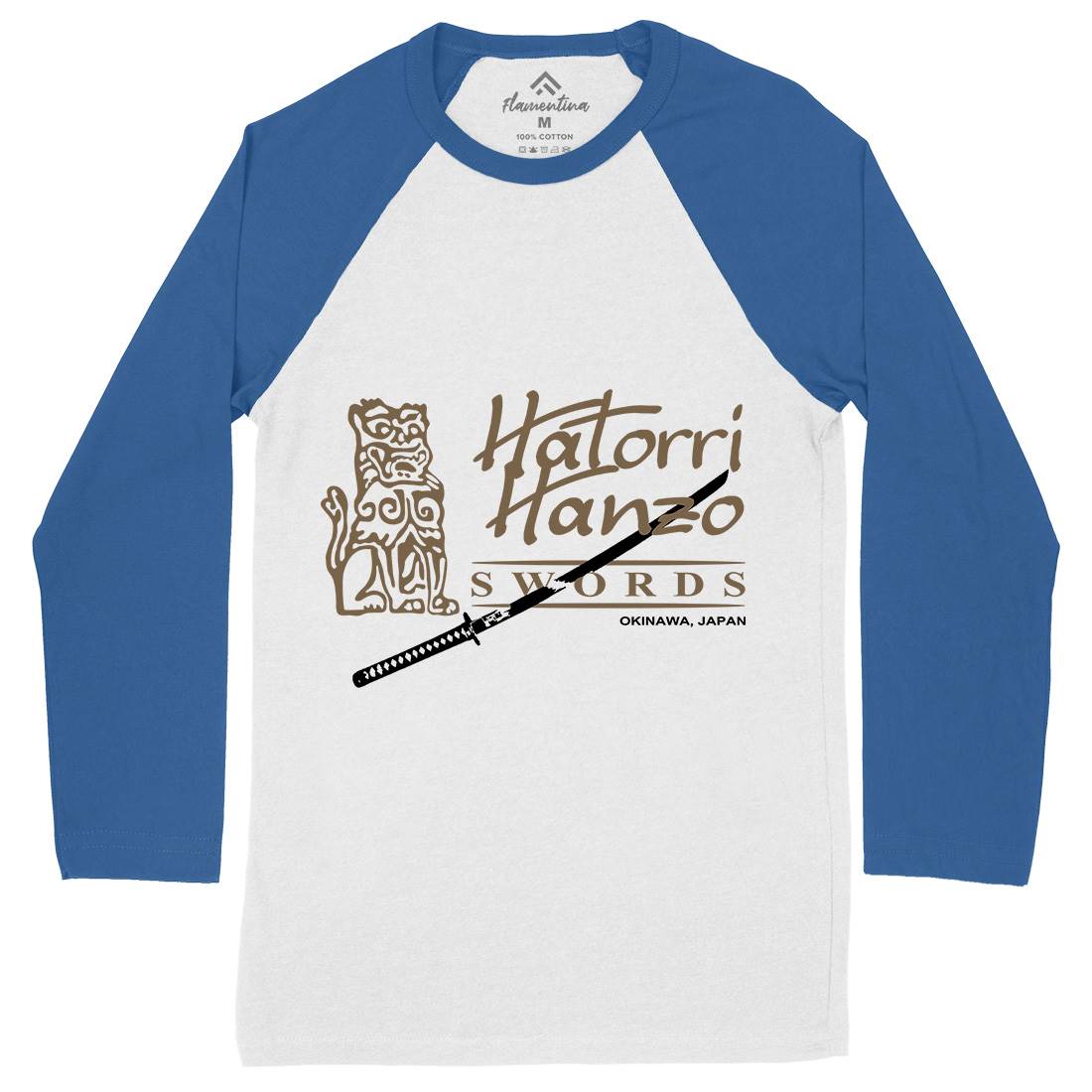 Hattori Hanzo Mens Long Sleeve Baseball T-Shirt Asian D418