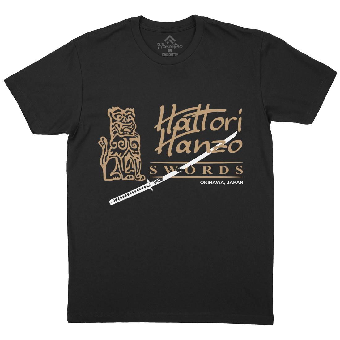 Hattori Hanzo Mens Crew Neck T-Shirt Asian D418