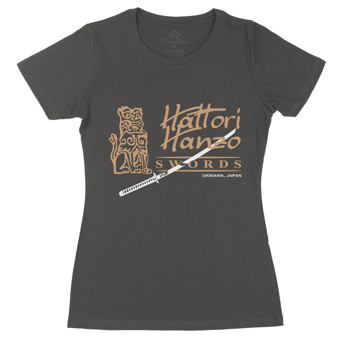 Hattori Hanzo Womens Organic Crew Neck T-Shirt Asian D418