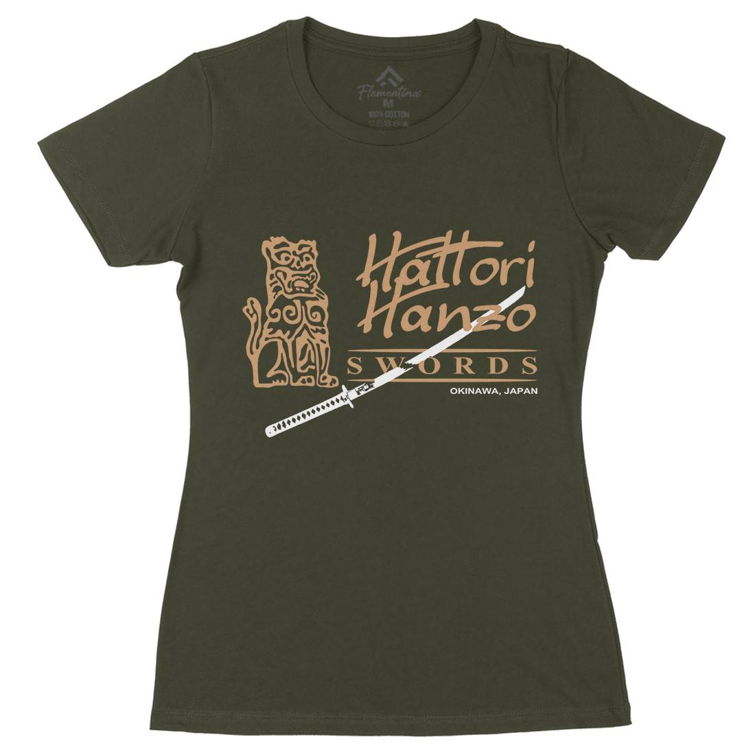 Hattori Hanzo Womens Organic Crew Neck T-Shirt Asian D418