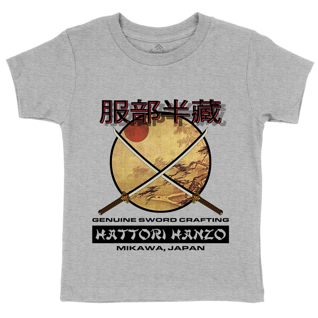 Hattori Hanzo Kids Organic Crew Neck T-Shirt Asian D419