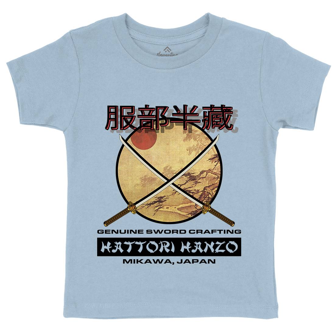 Hattori Hanzo Kids Organic Crew Neck T-Shirt Asian D419