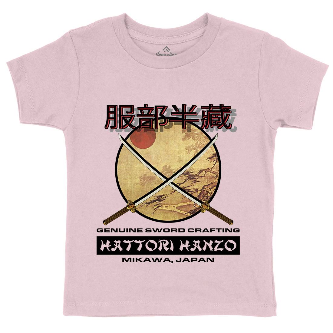 Hattori Hanzo Kids Crew Neck T-Shirt Asian D419