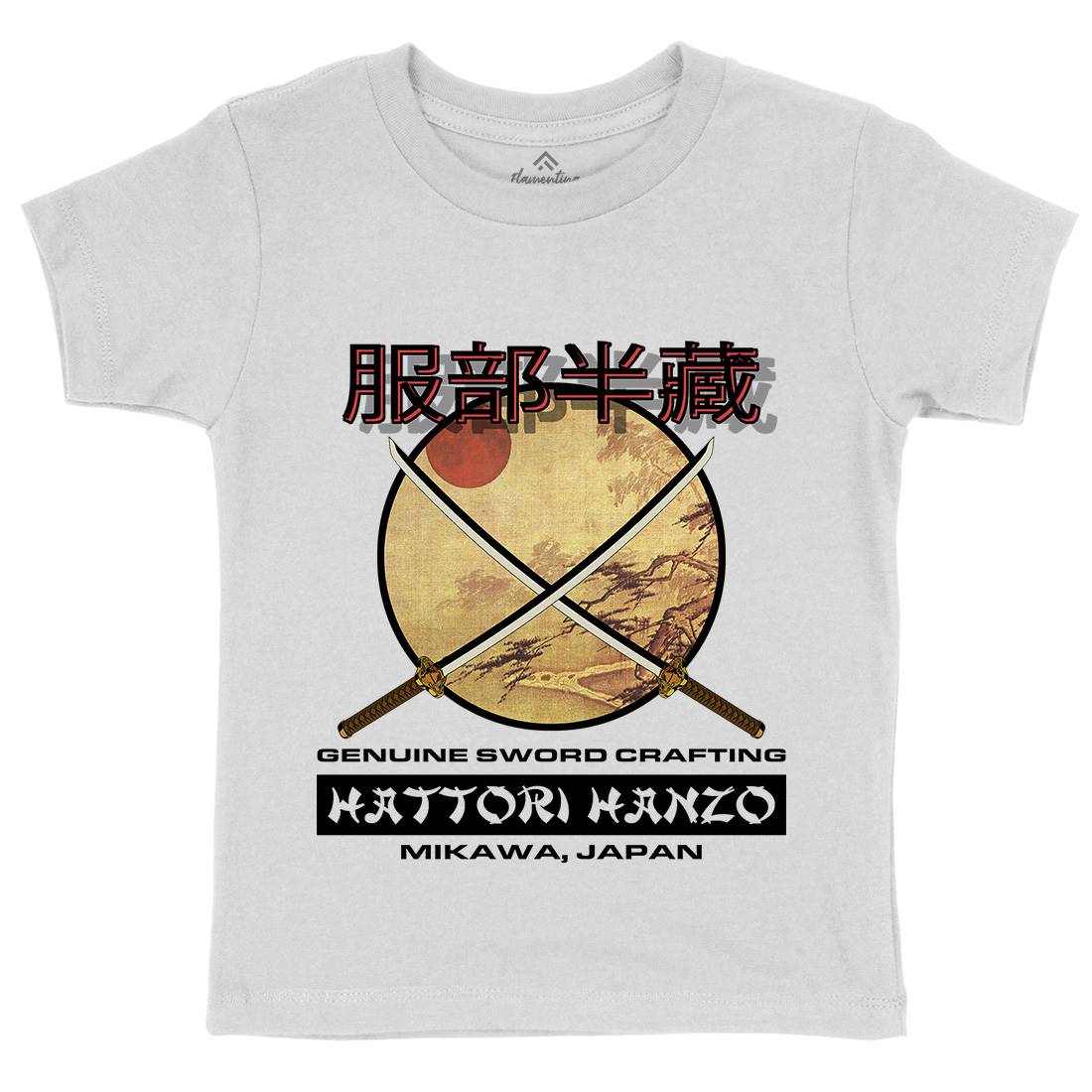 Hattori Hanzo Kids Crew Neck T-Shirt Asian D419