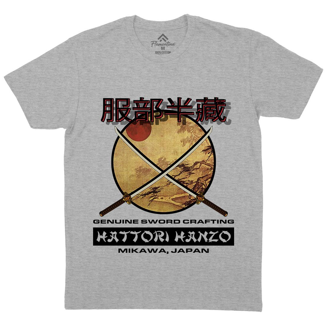 Hattori Hanzo Mens Crew Neck T-Shirt Asian D419