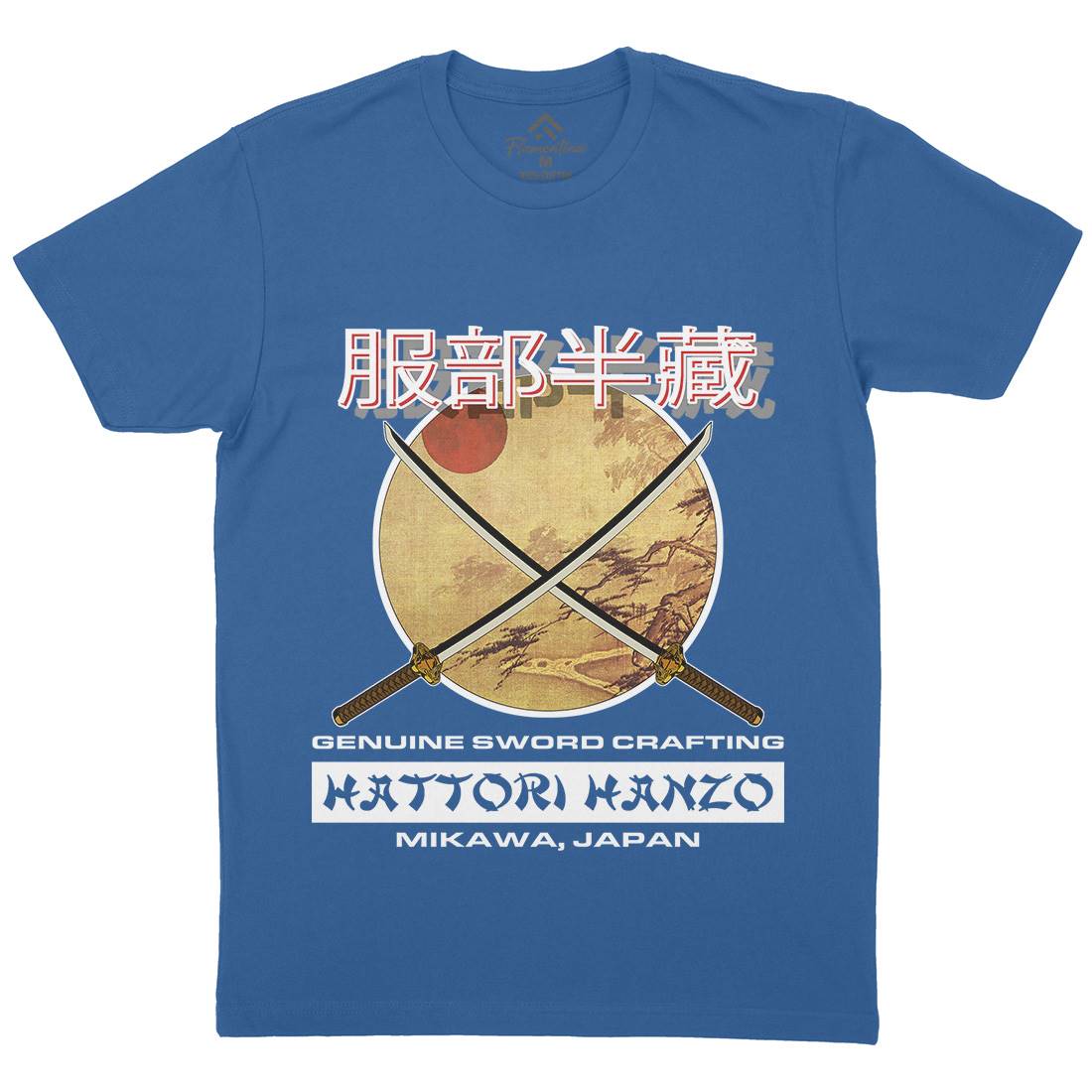 Hattori Hanzo Mens Crew Neck T-Shirt Asian D419