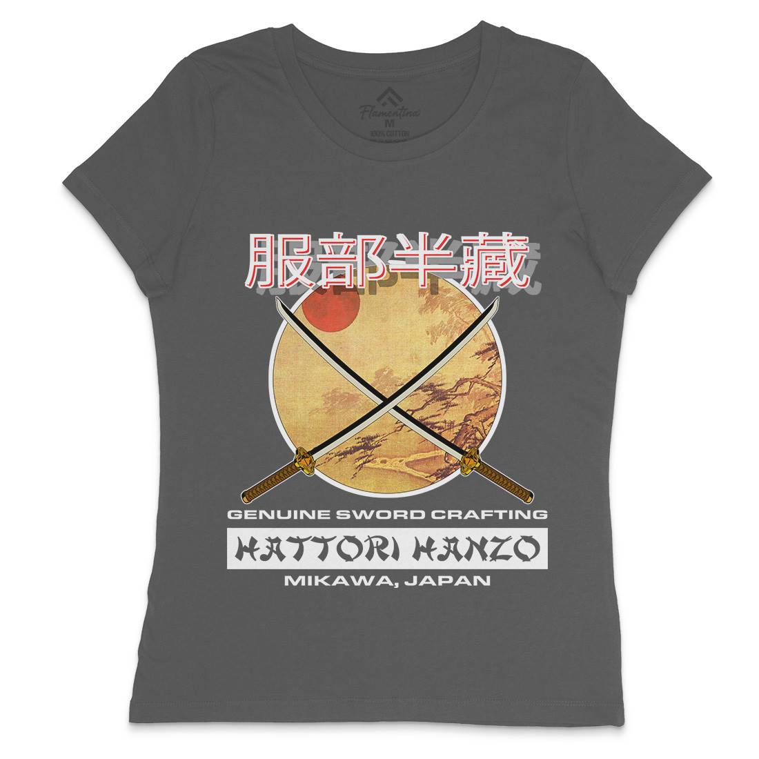 Hattori Hanzo Womens Crew Neck T-Shirt Asian D419
