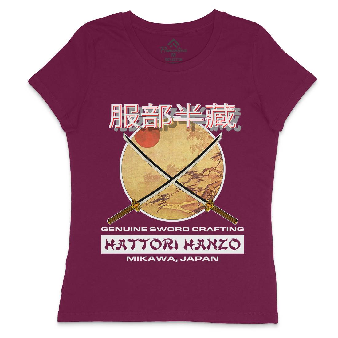 Hattori Hanzo Womens Crew Neck T-Shirt Asian D419