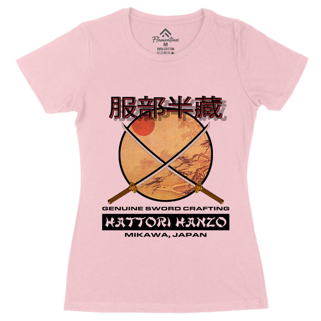 Hattori Hanzo Womens Organic Crew Neck T-Shirt Asian D419