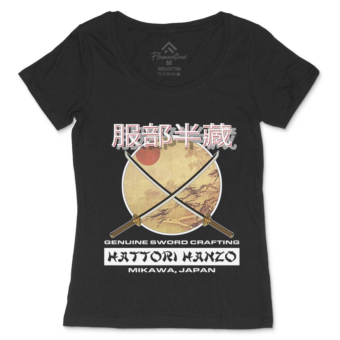 Hattori Hanzo Womens Scoop Neck T-Shirt Asian D419
