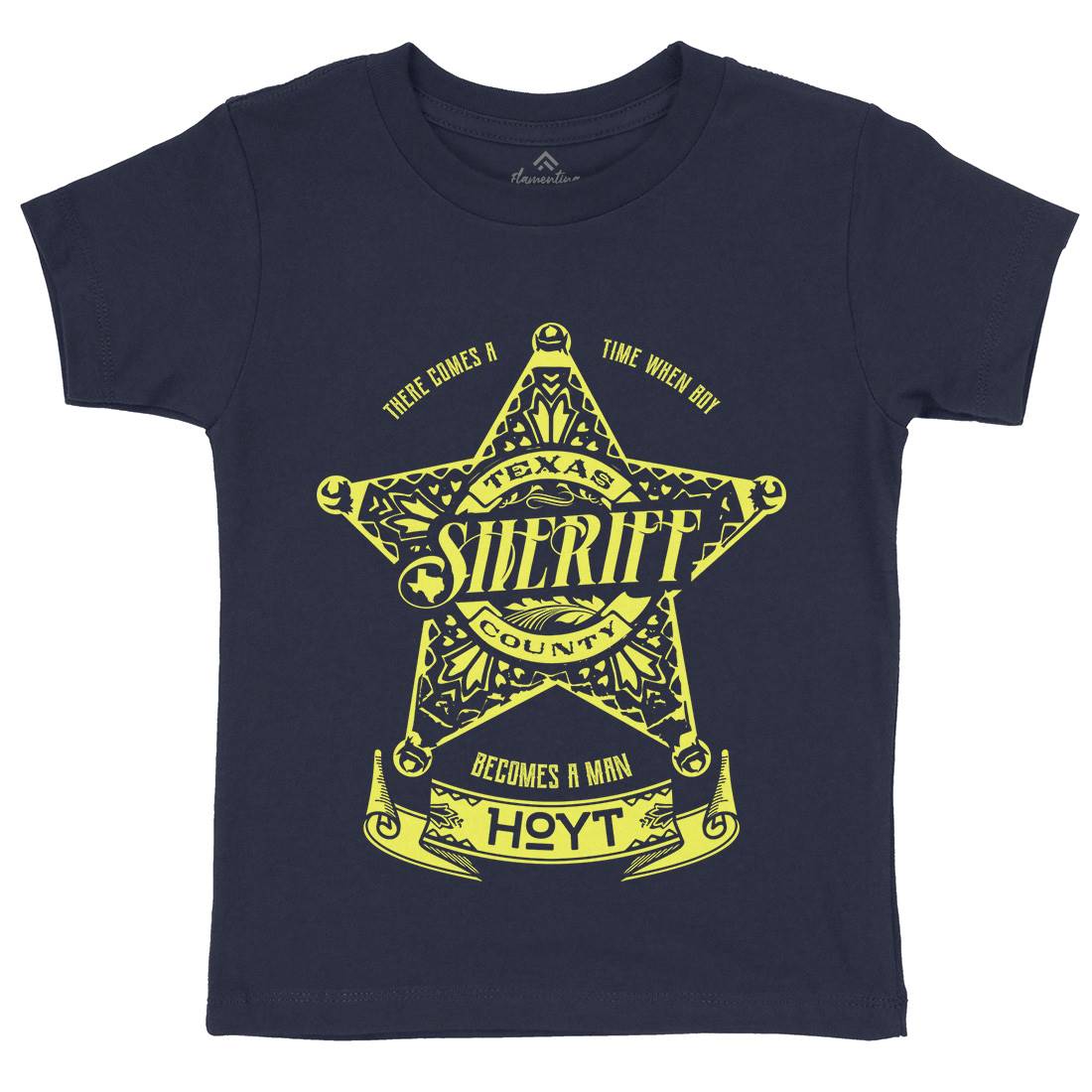 Sheriff Hoyt Kids Crew Neck T-Shirt Retro D421