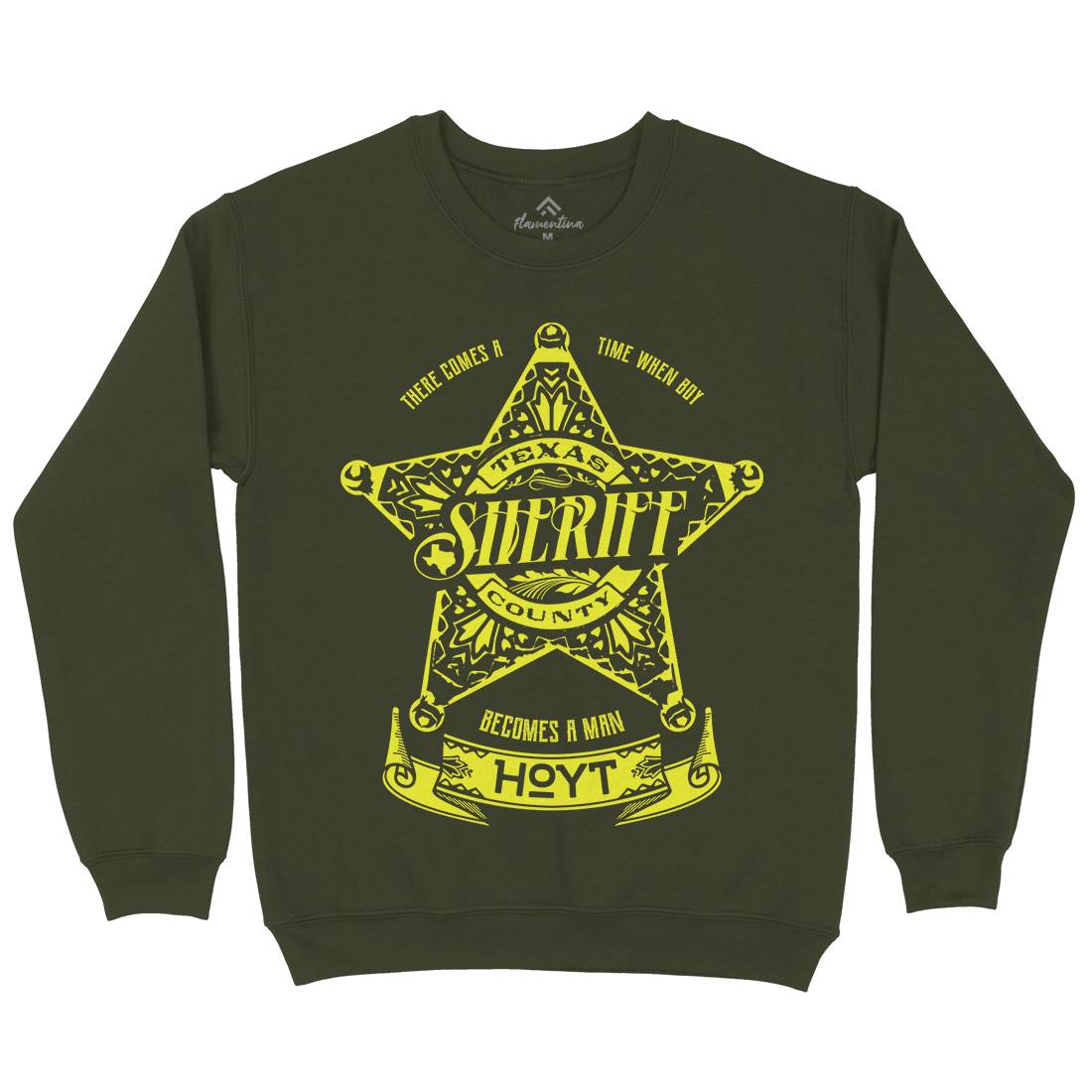 Sheriff Hoyt Mens Crew Neck Sweatshirt Retro D421