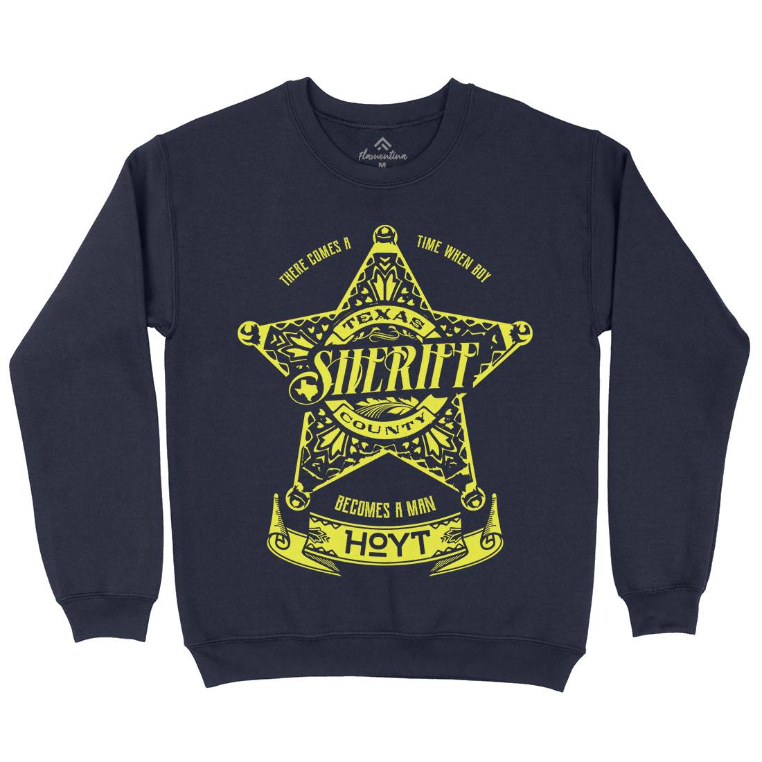 Sheriff Hoyt Kids Crew Neck Sweatshirt Retro D421