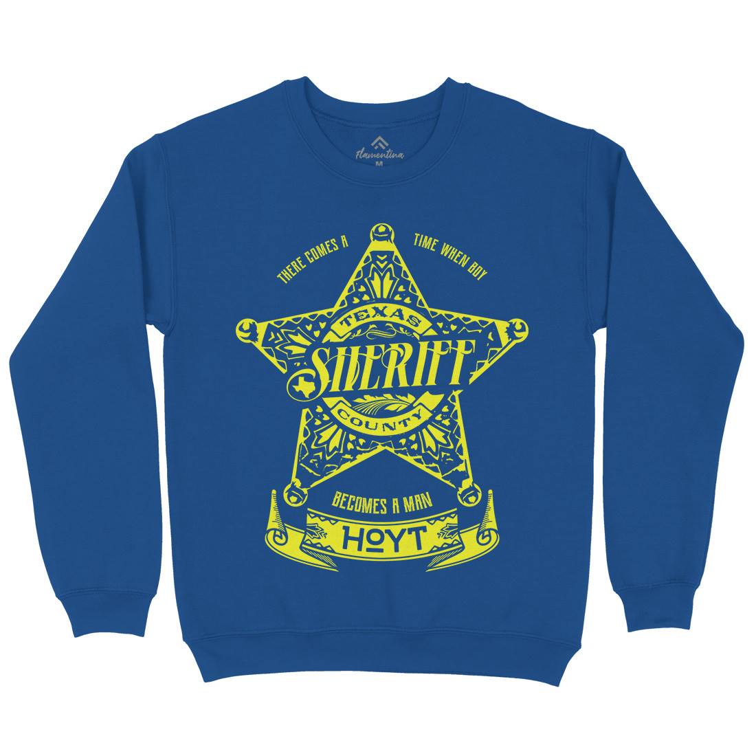 Sheriff Hoyt Kids Crew Neck Sweatshirt Retro D421