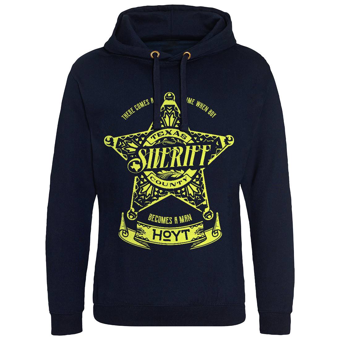 Sheriff Hoyt Mens Hoodie Without Pocket Retro D421