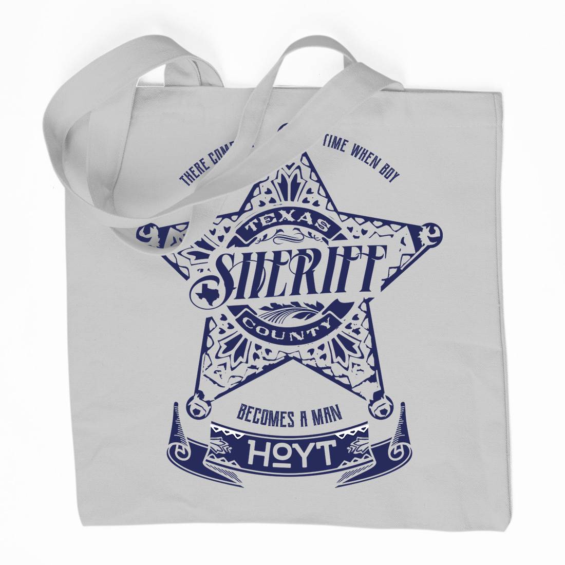 Sheriff Hoyt Organic Premium Cotton Tote Bag Retro D421