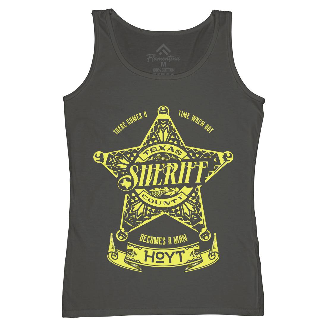 Sheriff Hoyt Womens Organic Tank Top Vest Retro D421