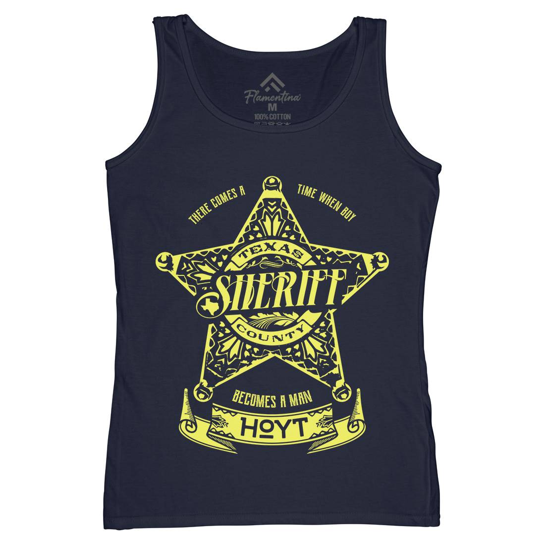 Sheriff Hoyt Womens Organic Tank Top Vest Retro D421