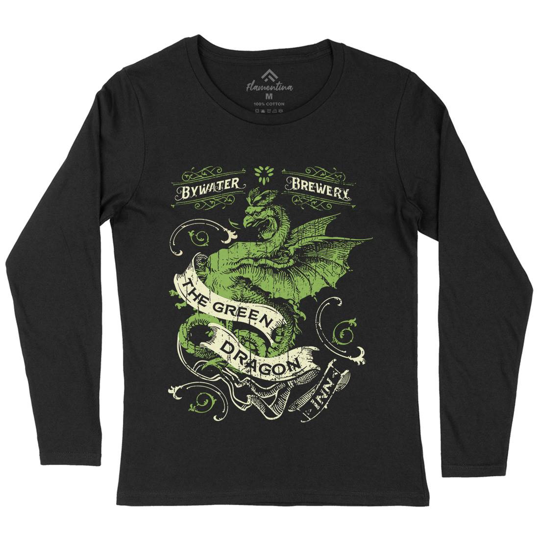 Green Dragon Inn Womens Long Sleeve T-Shirt Drinks D422