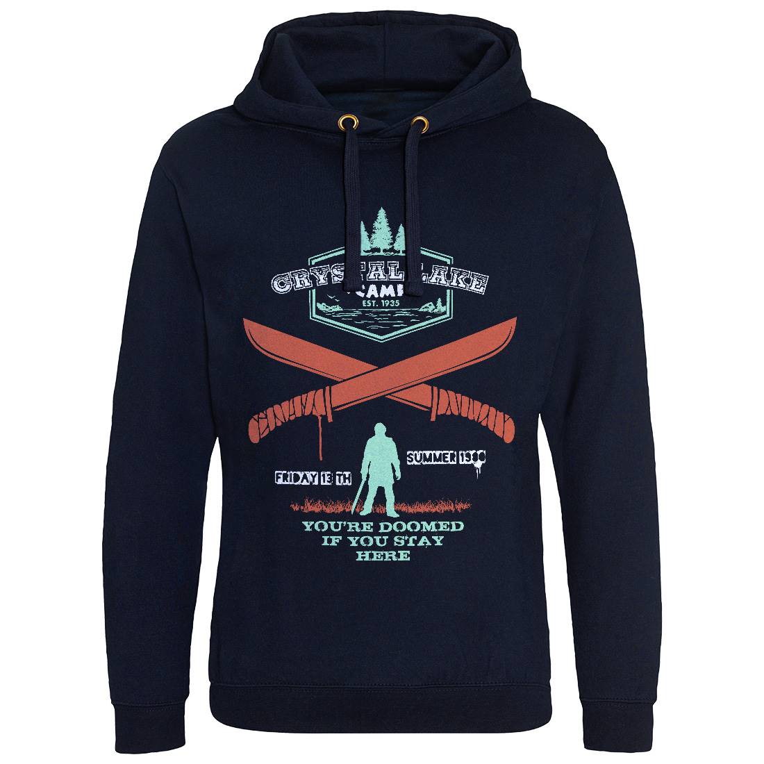 Camp Crystal Lake Mens Hoodie Without Pocket Horror D423