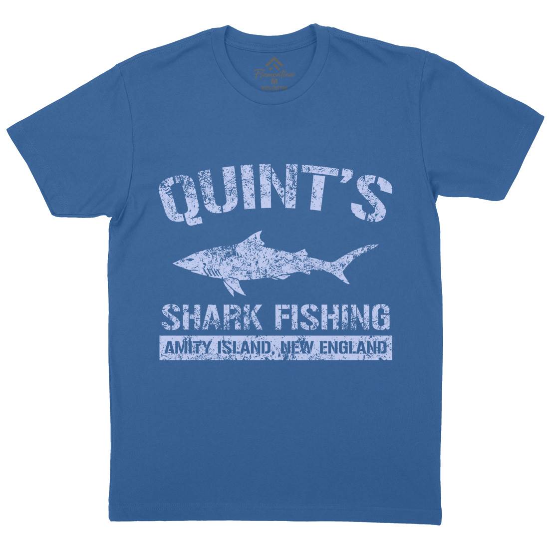 Quints Shark Mens Crew Neck T-Shirt Horror D424