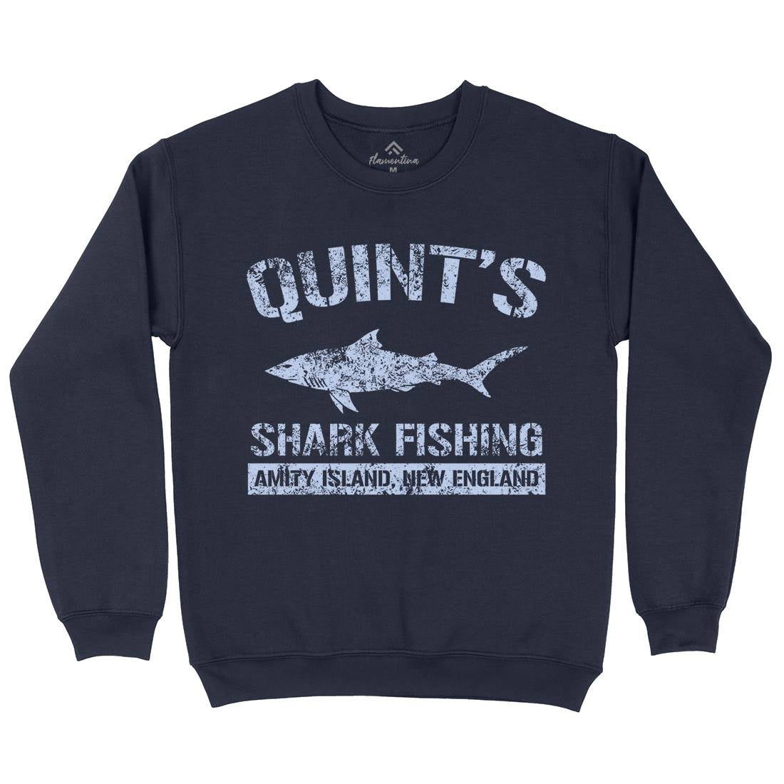 Quints Shark Kids Crew Neck Sweatshirt Horror D424