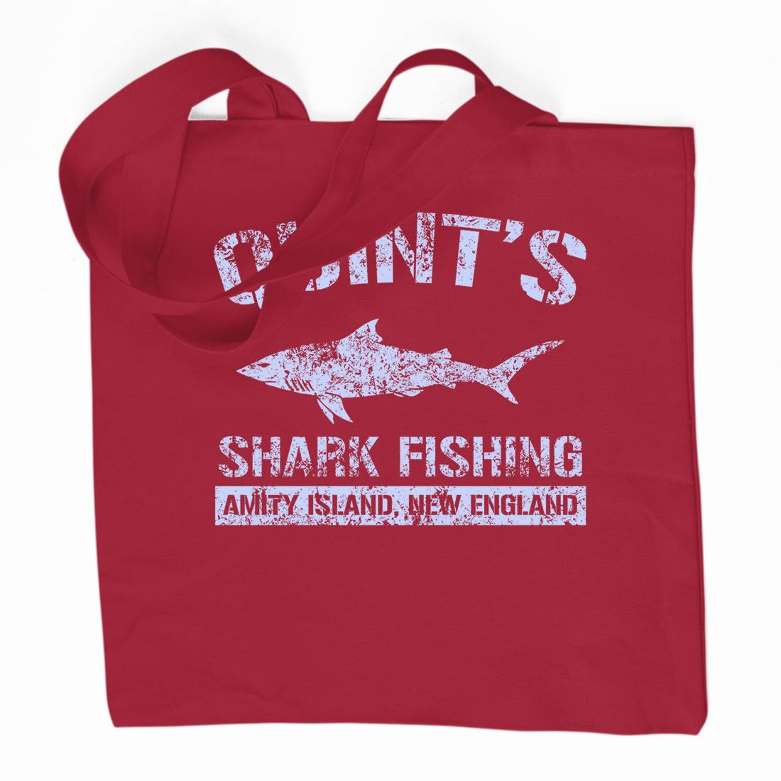 Quints Shark Organic Premium Cotton Tote Bag Horror D424