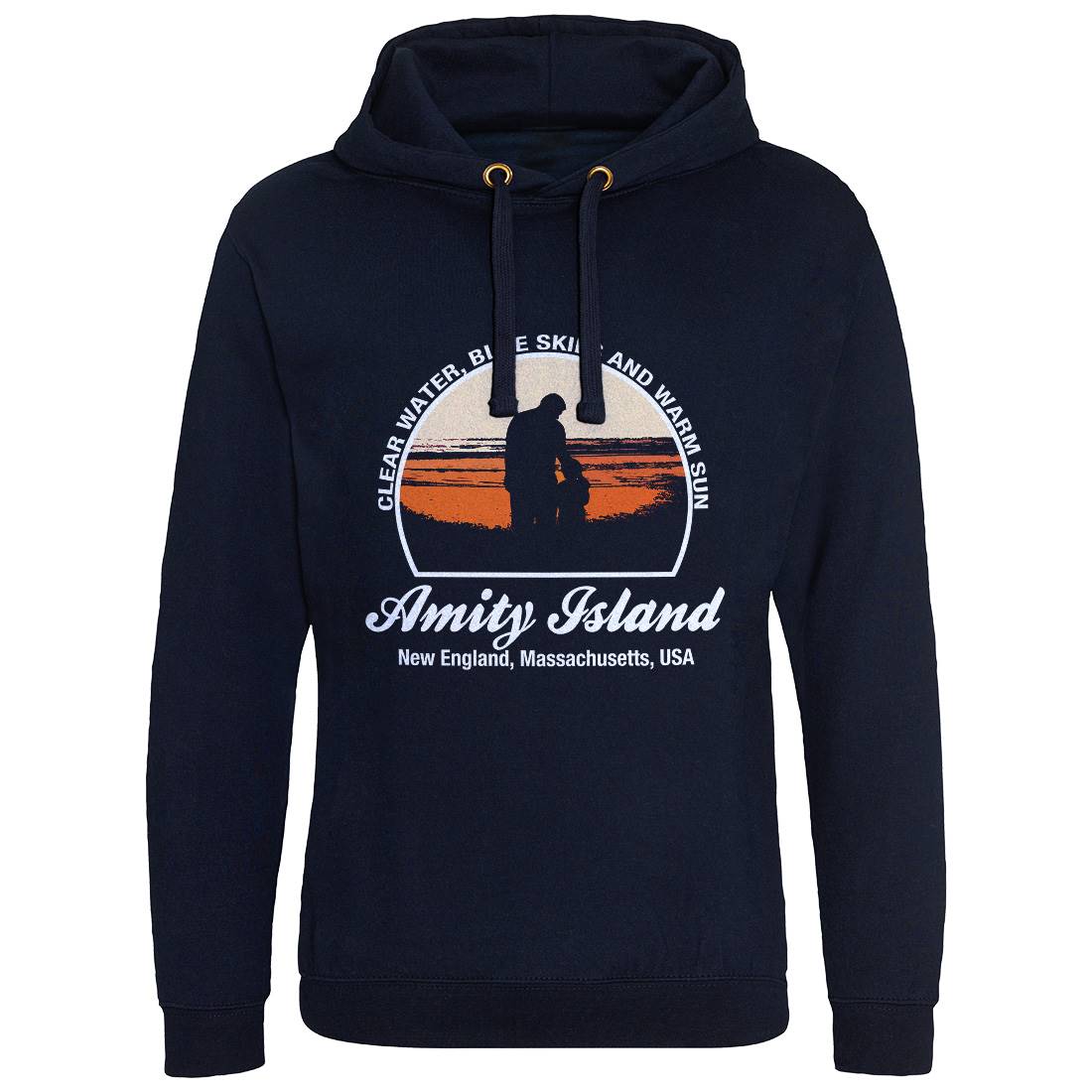 Amity Island Mens Hoodie Without Pocket Horror D425