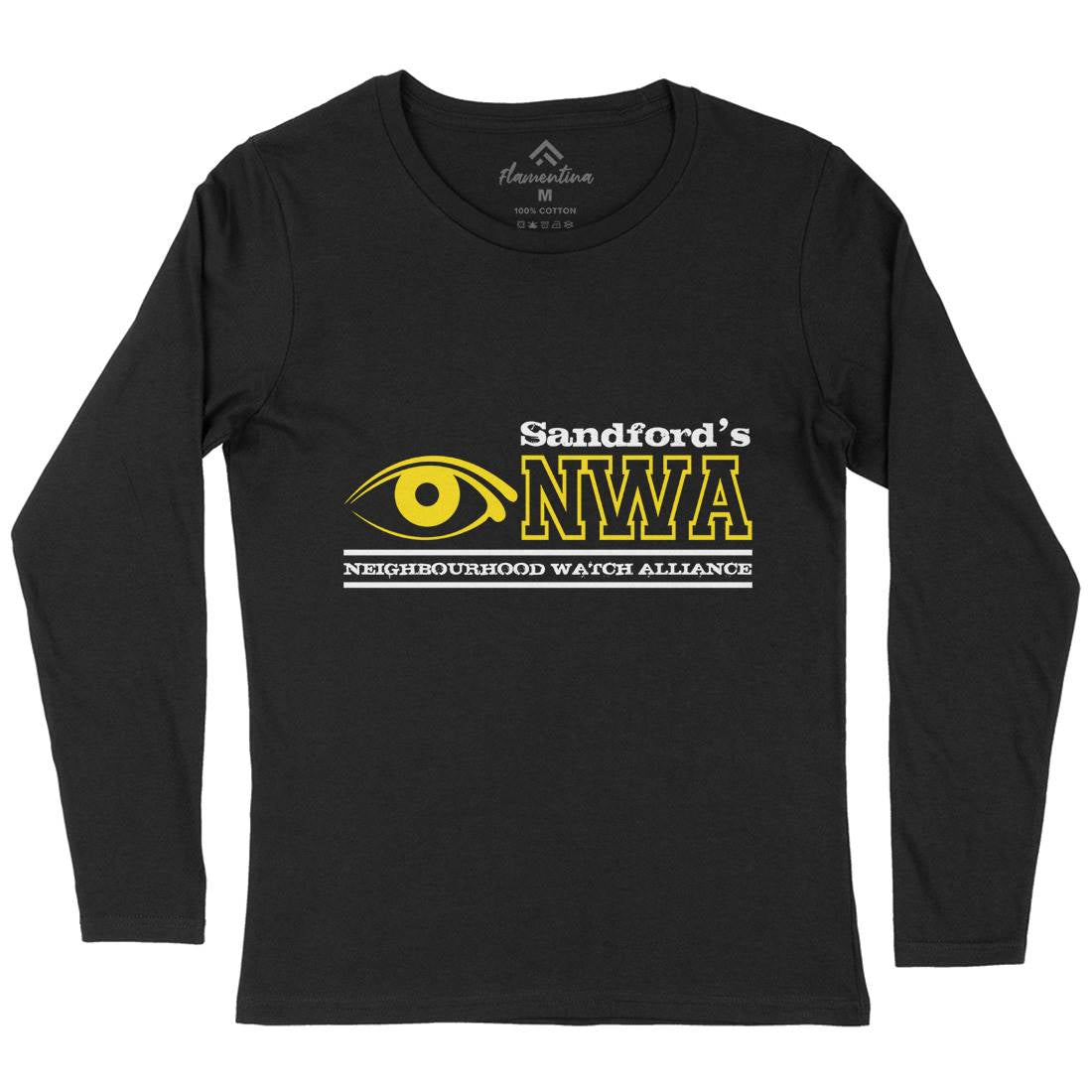 Nwa Womens Long Sleeve T-Shirt Retro D426