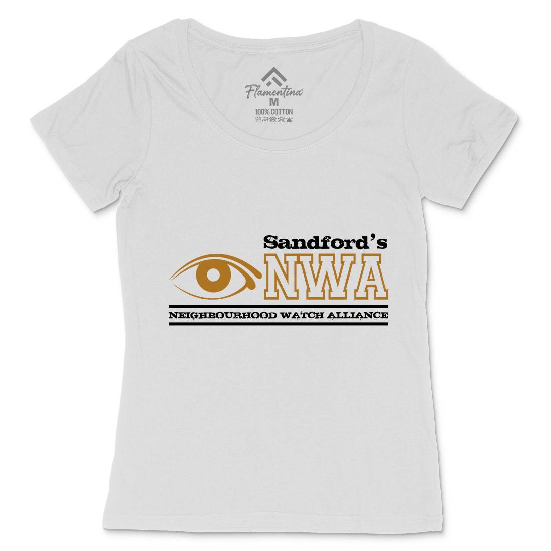 Nwa Womens Scoop Neck T-Shirt Retro D426