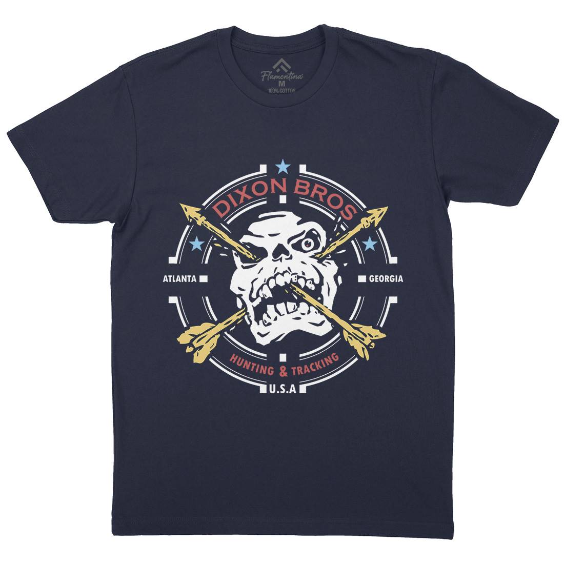 Dixon Brothers Mens Organic Crew Neck T-Shirt Horror D427
