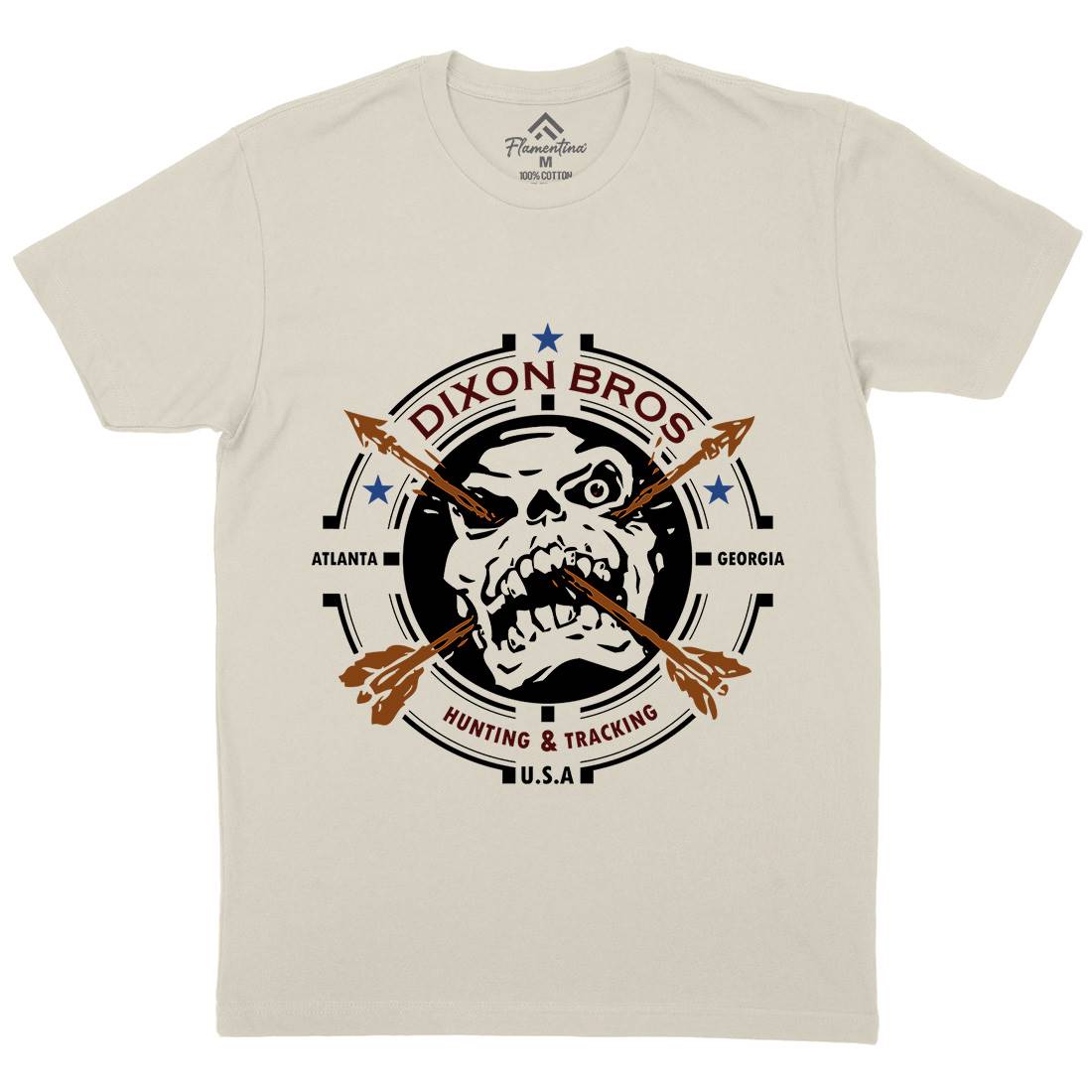 Dixon Brothers Mens Organic Crew Neck T-Shirt Horror D427