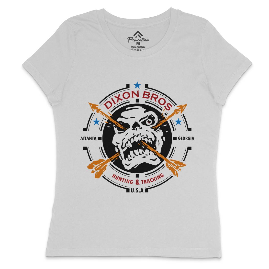 Dixon Brothers Womens Crew Neck T-Shirt Horror D427