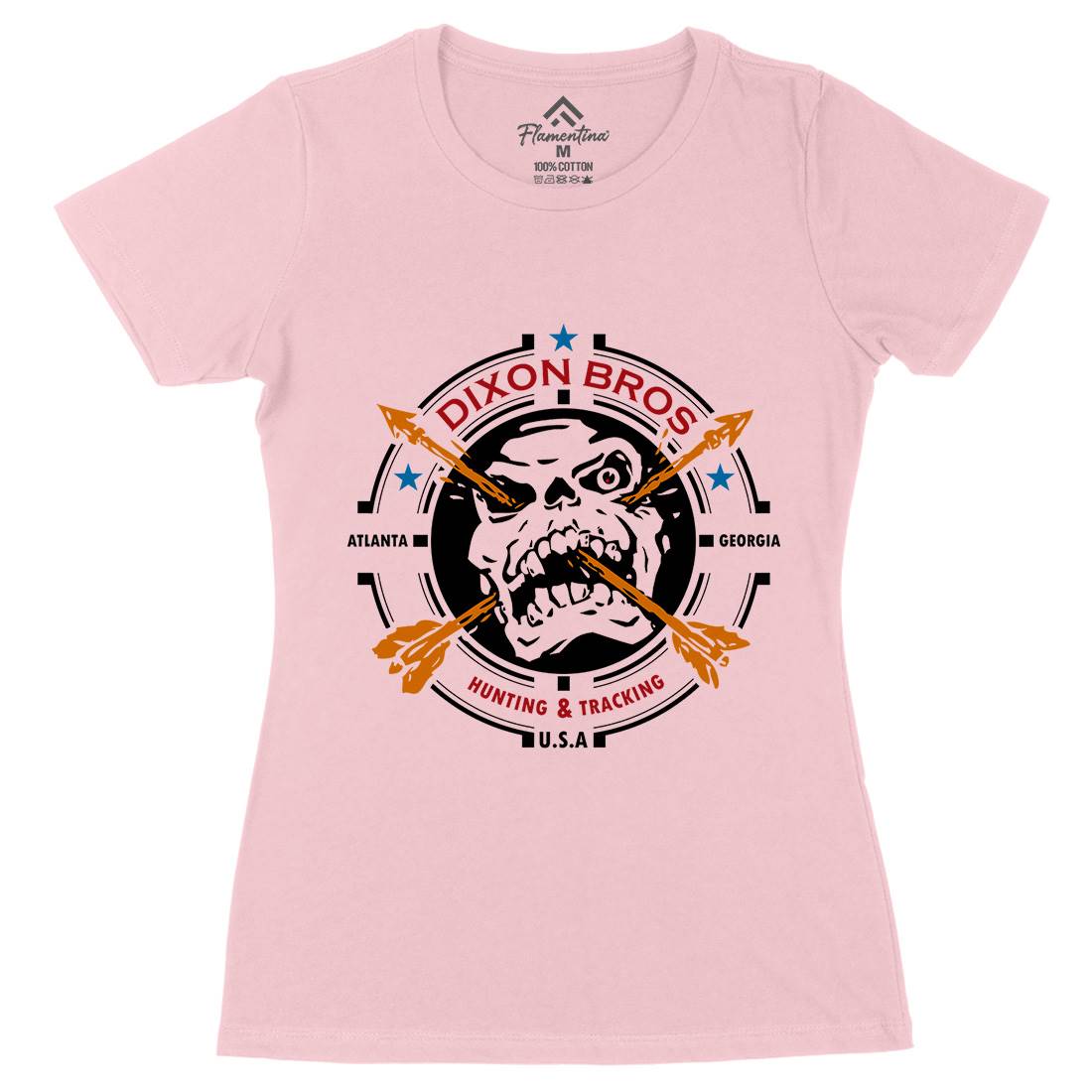 Dixon Brothers Womens Organic Crew Neck T-Shirt Horror D427