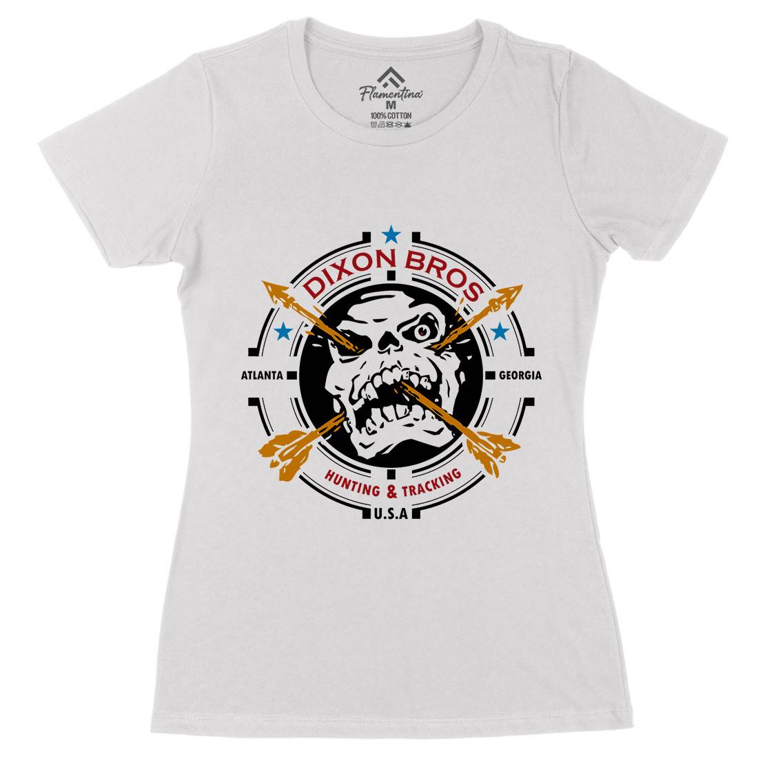 Dixon Brothers Womens Organic Crew Neck T-Shirt Horror D427