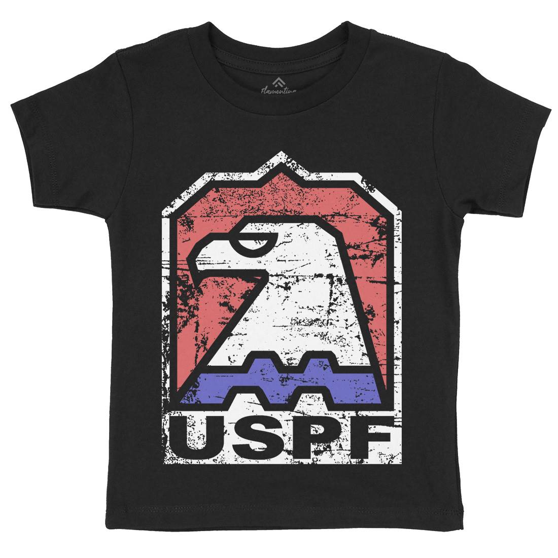 Uspf Kids Organic Crew Neck T-Shirt Retro D428