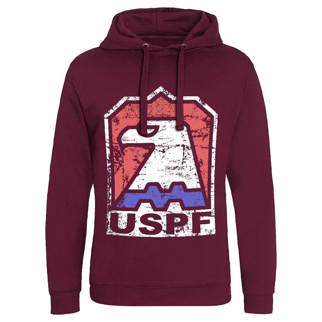 Uspf Mens Hoodie Without Pocket Retro D428