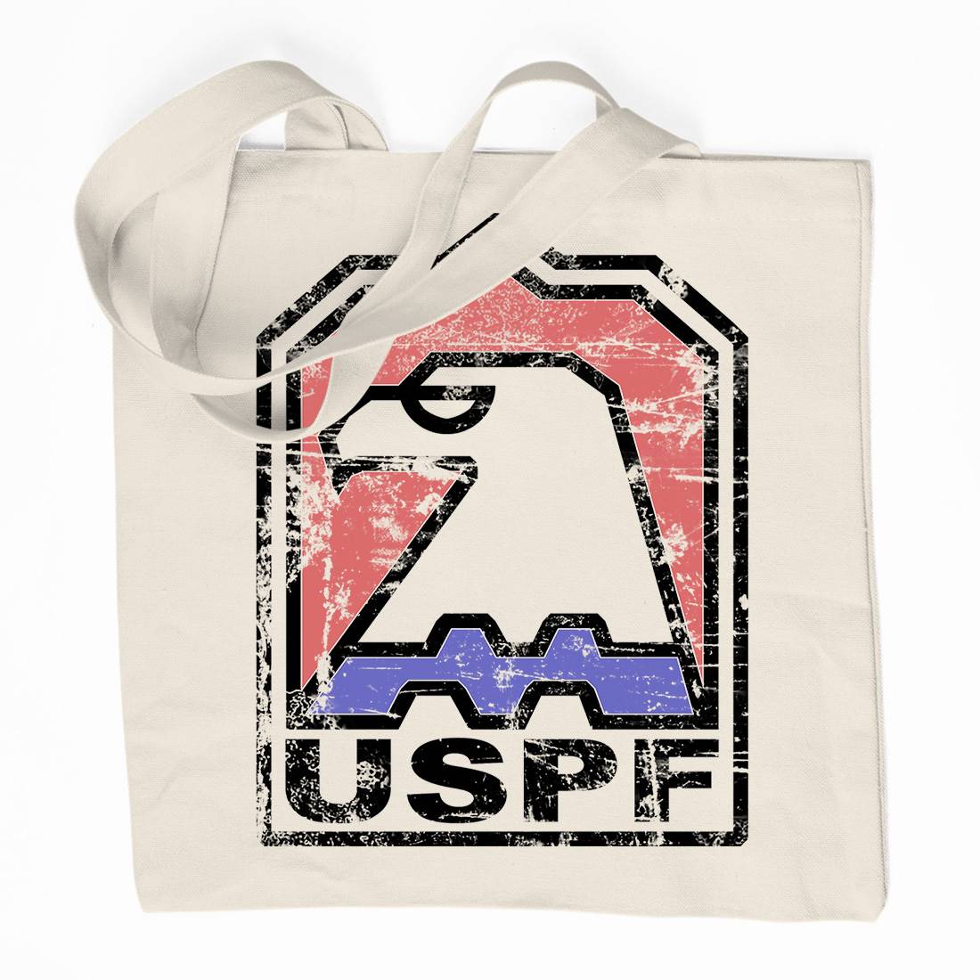 Uspf Organic Premium Cotton Tote Bag Retro D428