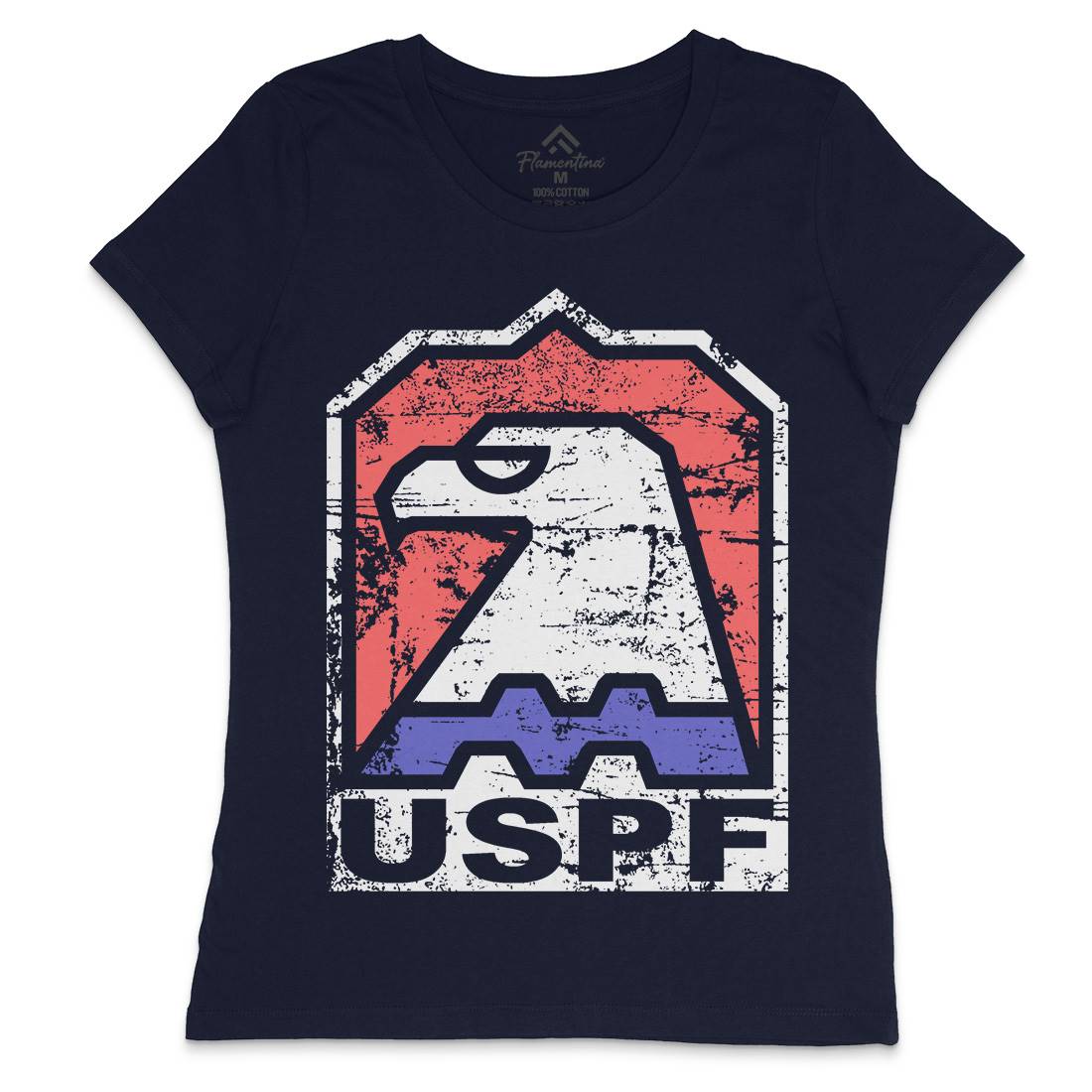Uspf Womens Crew Neck T-Shirt Retro D428