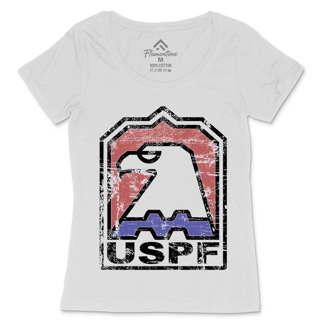 Uspf Womens Scoop Neck T-Shirt Retro D428