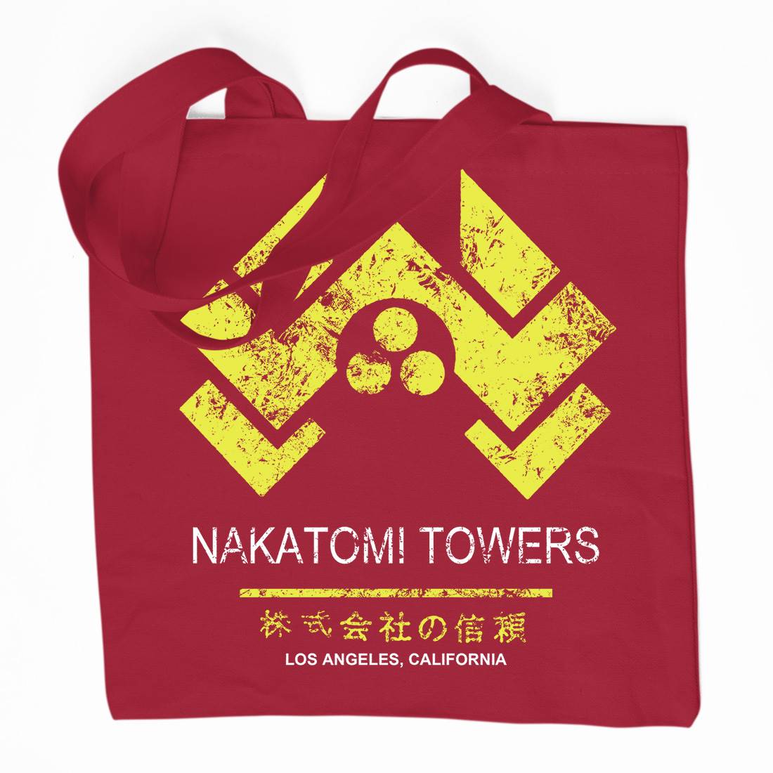 Nakatomi Tower Organic Premium Cotton Tote Bag Retro D430